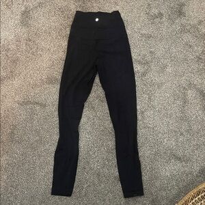 Lululemon Black Leggings super high rise Nulu